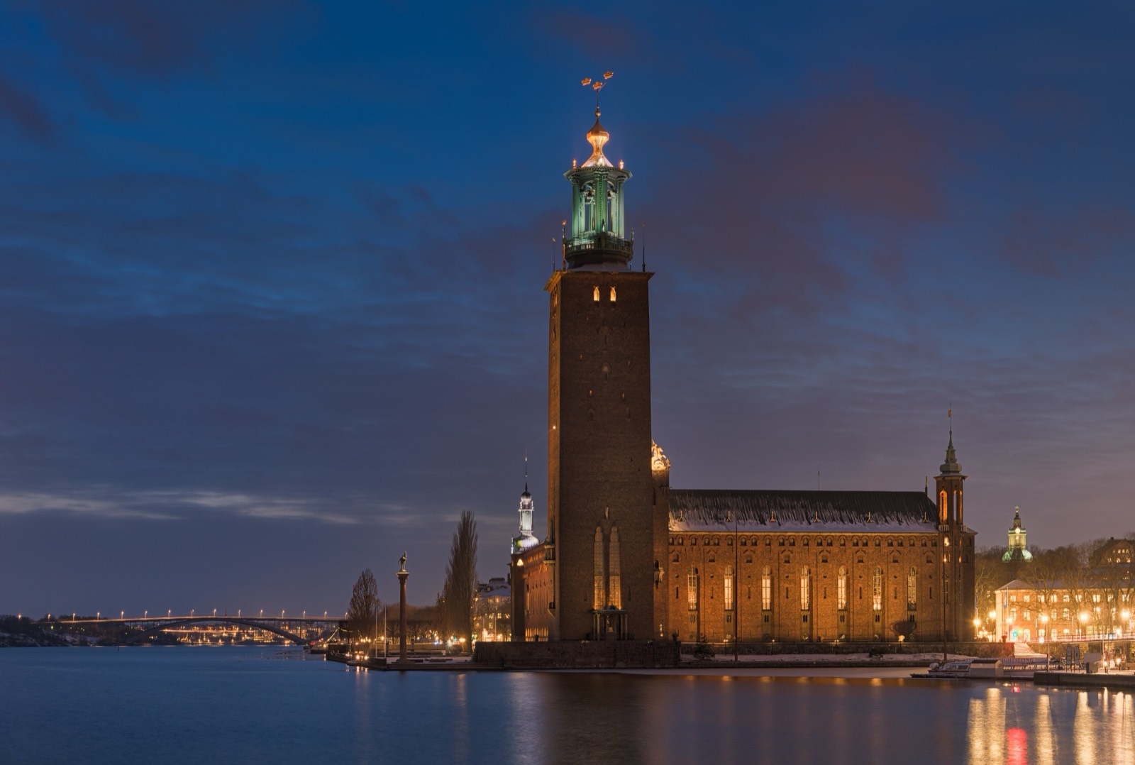 Stockholm City Hall on the waterfront